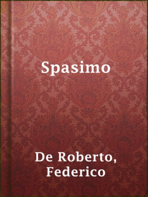 cover image of Spasimo